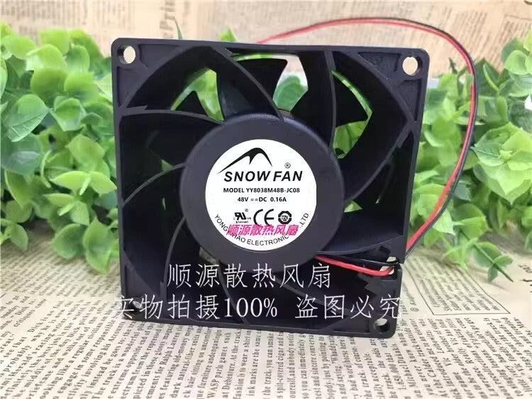 SNOWFAN YY8038M48B-JC08 8038 DC48V 0.16A 8CM 2-wire Inverter Cooling Fan