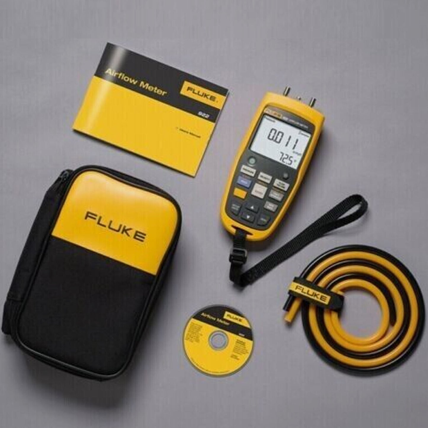 Fluke 922 HVAC Pressure Airflow Meter tester analyze airflow - FLUKE