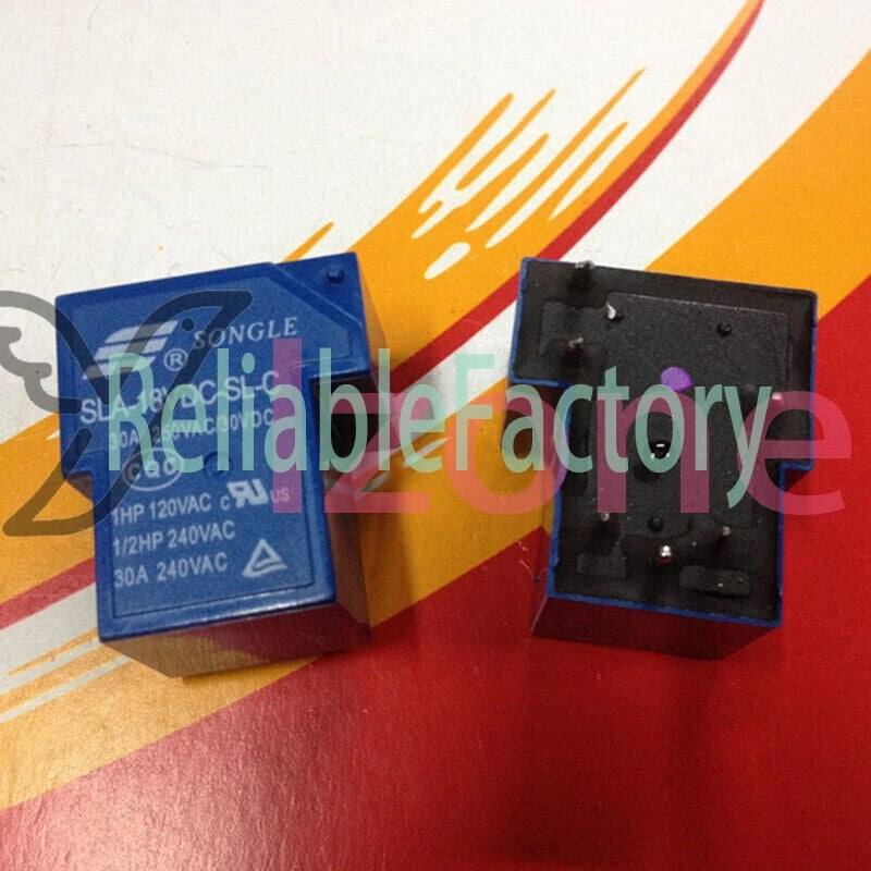 10PCS SONGLE SLA-18VDC-SL-C Power Relay 18VDC 5Pin 30A 250VAC~