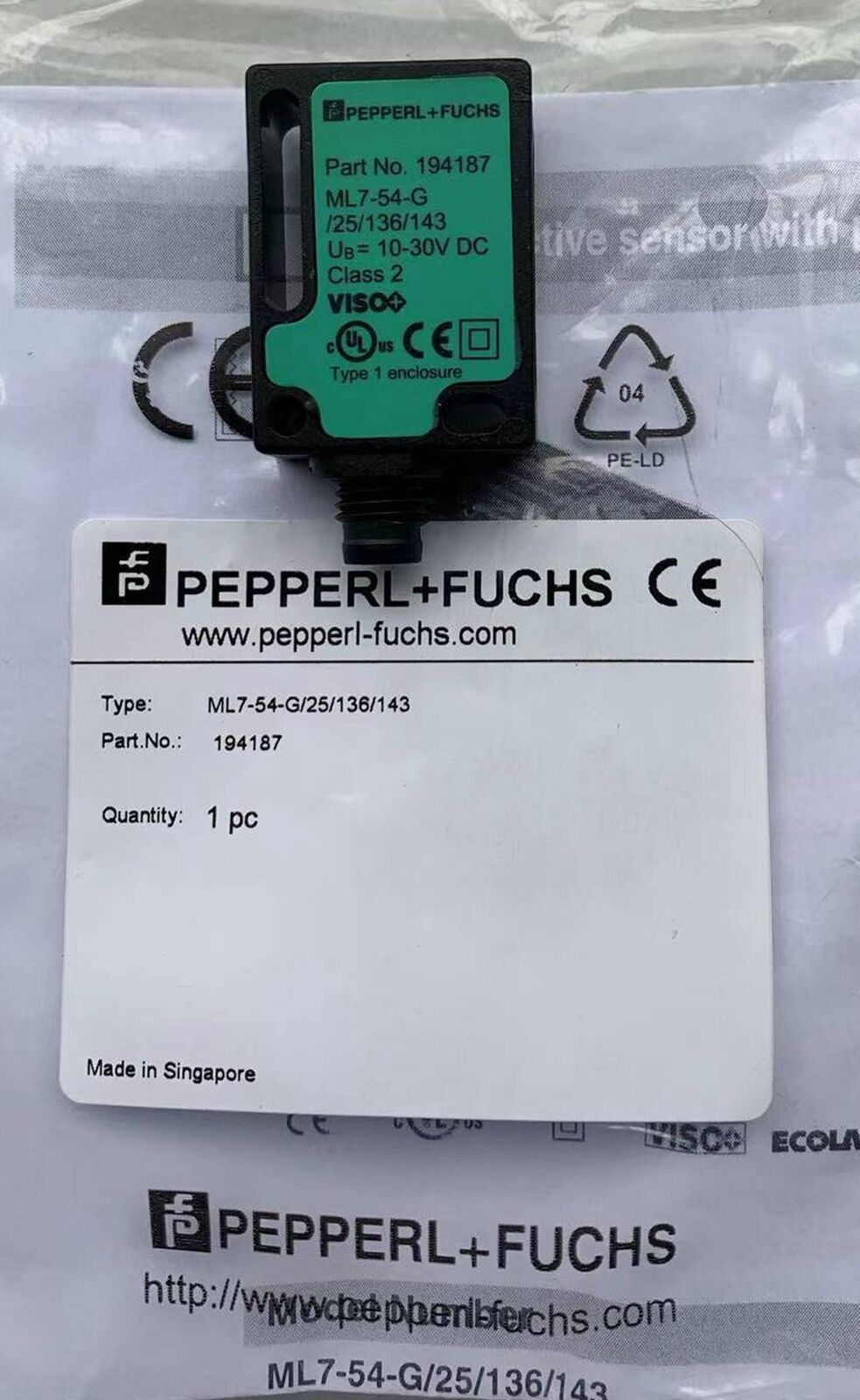 PEPPERL+FUCHS ML7-54 Reflection Sensor - PEPPERL+FUCHS