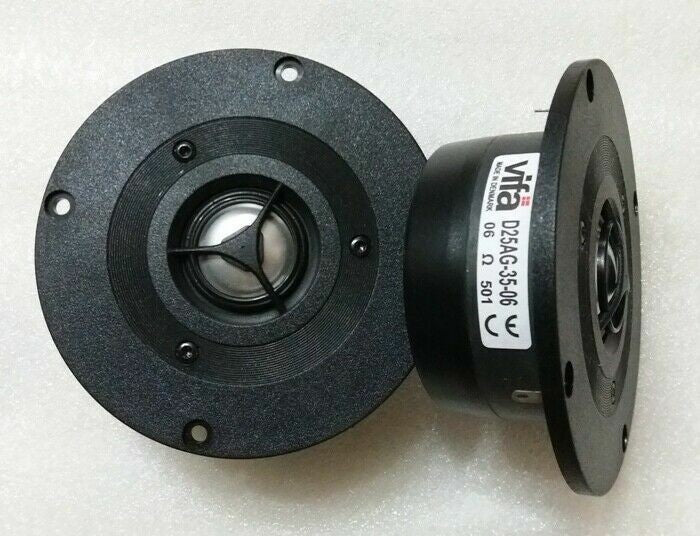 2PCS VIFA D25AG-35-06 4inch Aluminum Dome Tweeter Speaker