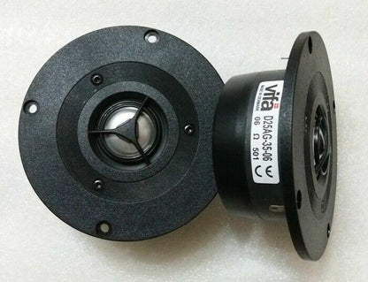 2PCS VIFA D25AG-35-06 4inch Aluminum Dome Tweeter Speaker