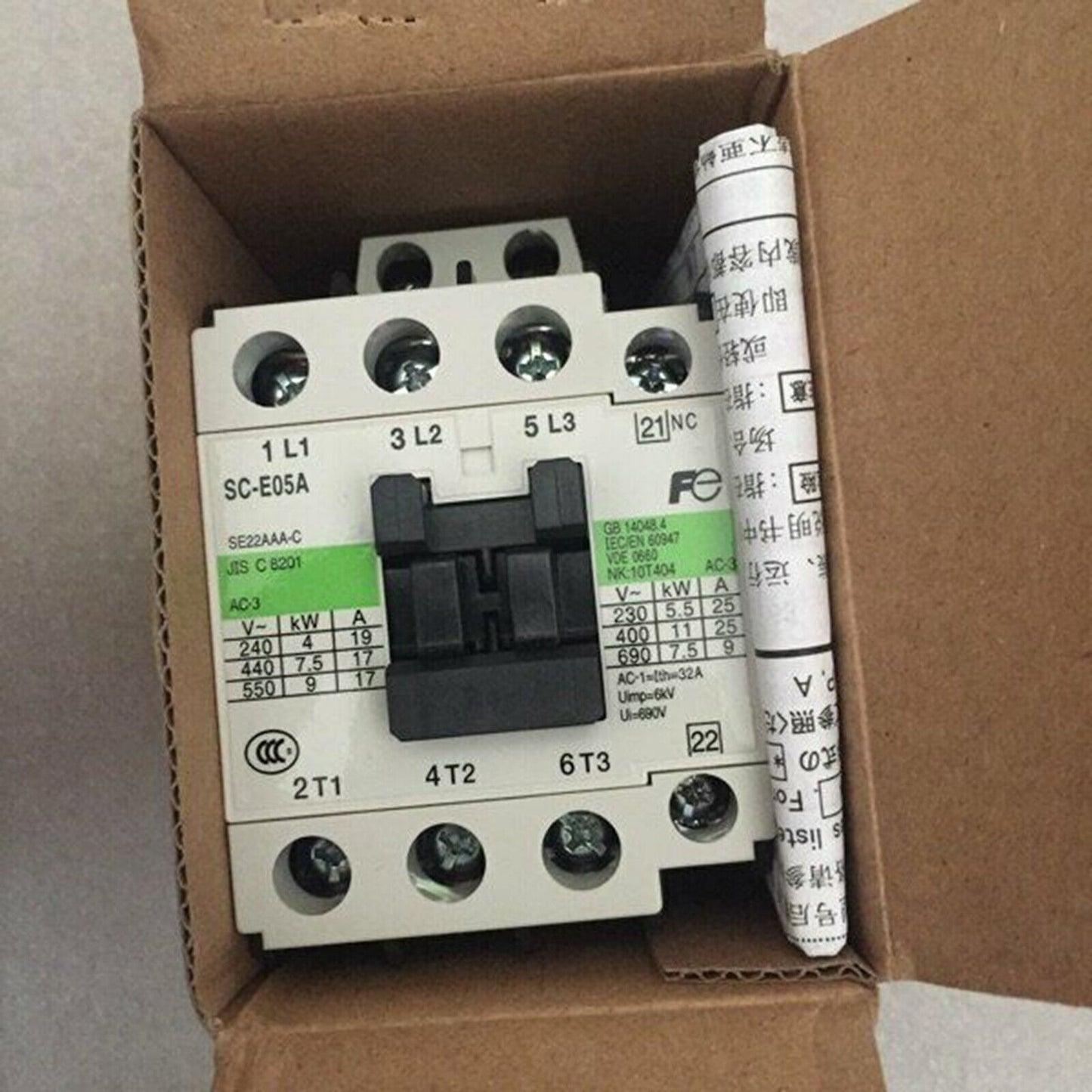 New One Fuji Electric Magnetic Contactor SC-E05A 220V - ONE FUJI