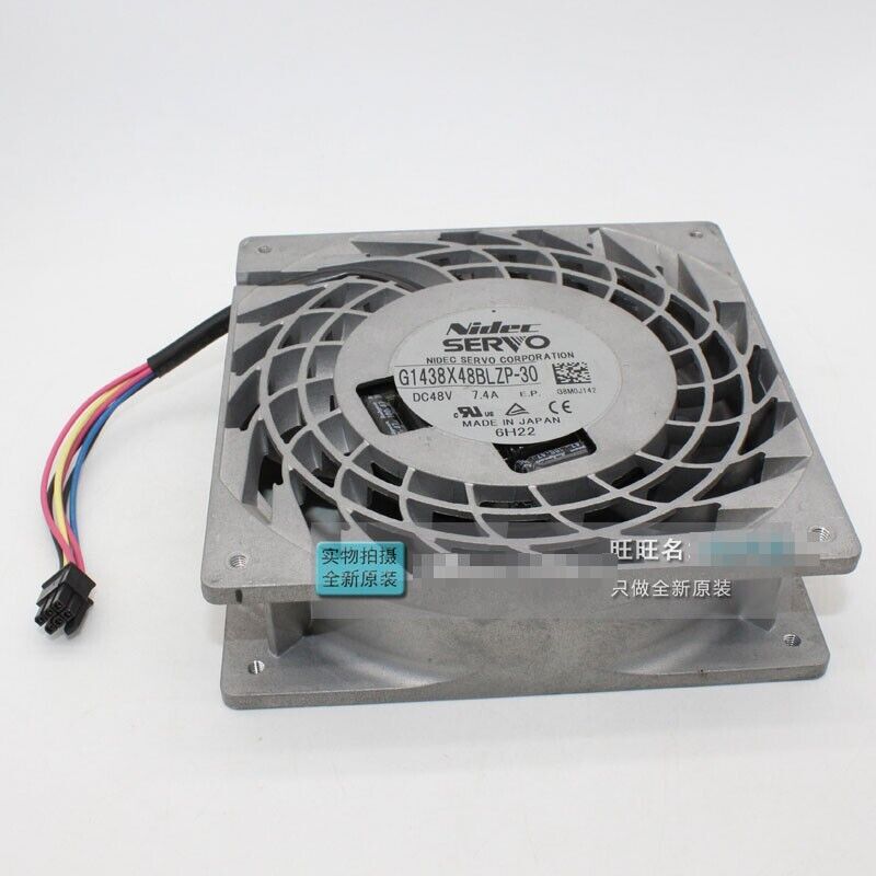 used Nidec G1438X48BLZP-30 48V 7.4A 14cm inverter chassis fan