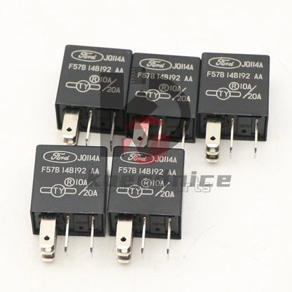 2 PCS F57B 14B 192 AA 5 Pin 20A/10A 12VDC JQ114A Ford automotive relay