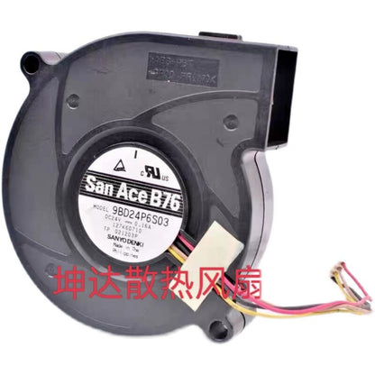 Sanyo 9BD24P6S03 7cm 7620 24V 0.16A 4-wire pwm inverter blower cooling fan