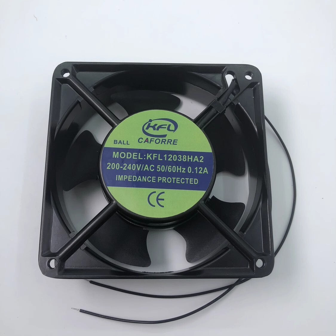 KFL KFL12038HA2 12038 AC200V-240V 50/60HZ 0.12A 12CM Metal Cooling Fan