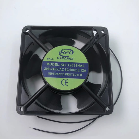 KFL KFL12038HA2 12038 AC200V-240V 50/60HZ 0.12A 12CM Metal Cooling Fan