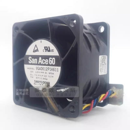 Sanyo 9GA0612P1K611 6038 DC12V 0.95A 6CM 4-Pin PWM Server Cooling Fan