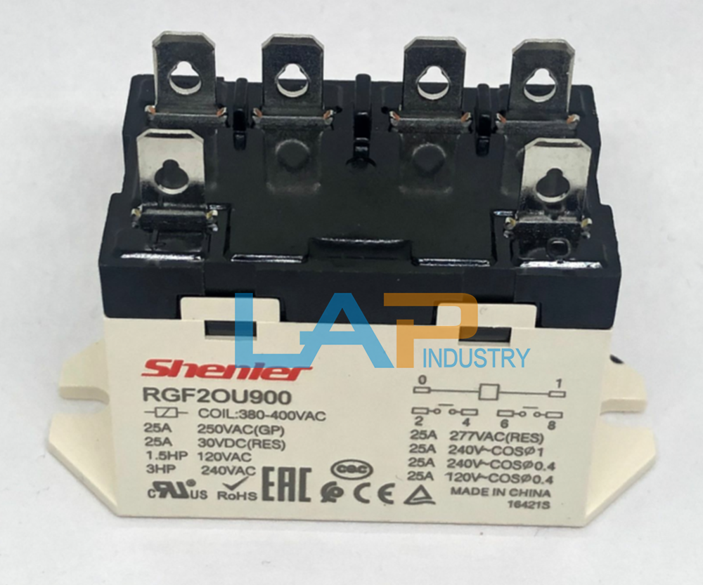 SHENLER RGF20U900 Relay 380-400VAC 25A - 1PCS Often Open - SHENLER