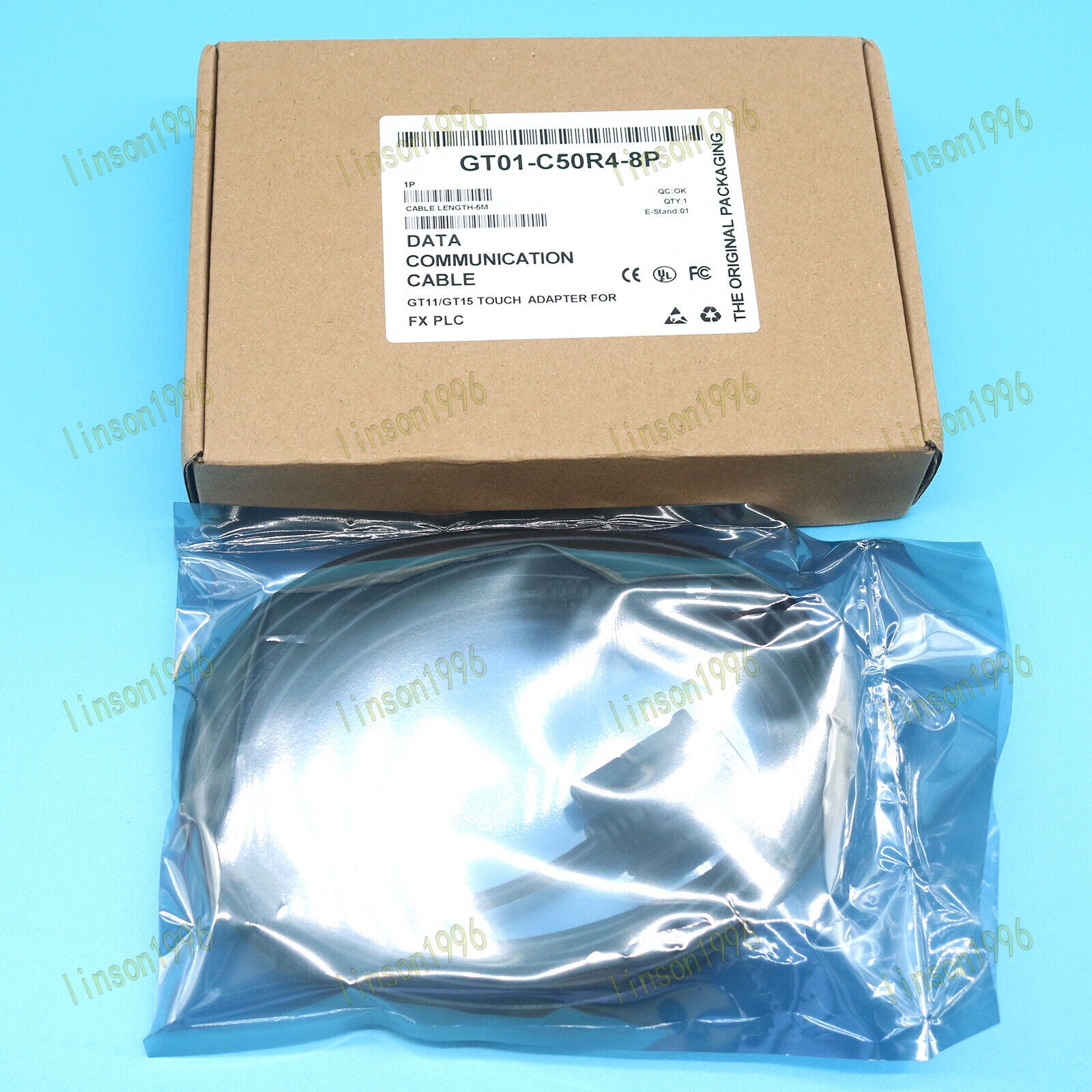 Mitsubishi GT01-C50R4-8P Communication Cable 5M Quality - MITSUBISHI