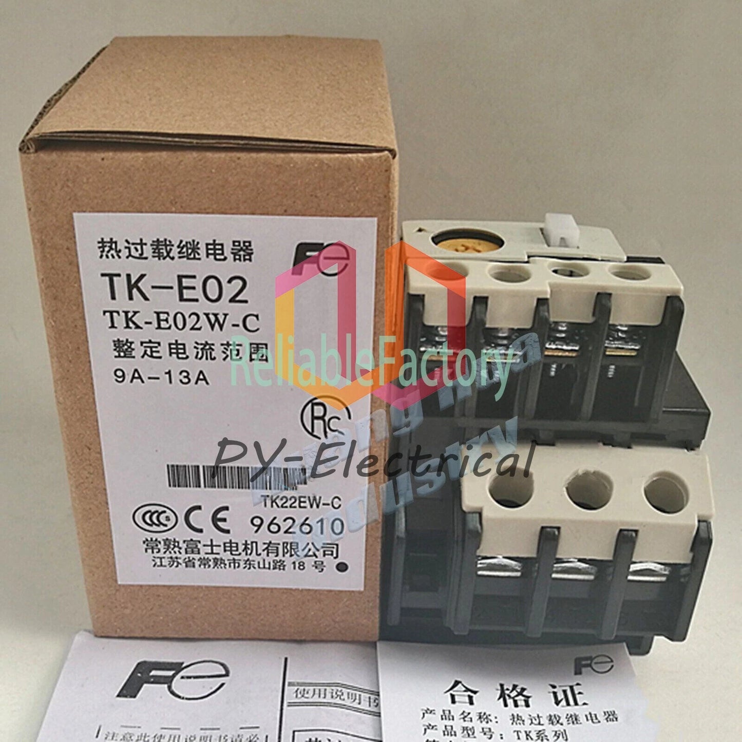 Fuji TK-E02 9-13A Thermal Overload Relay TKE02 (1PCS)