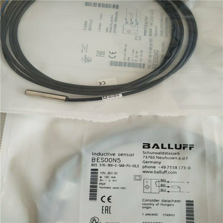 1PC BALLUFF BES 516-369-G-SA9-PU-02,5 Proximity Switch - BALLUFF