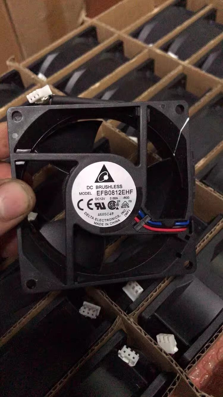 Delta EFB0812EHF-R00 8032 DC12V 0.68A 8CM 3-Wire Server Cooling Fan