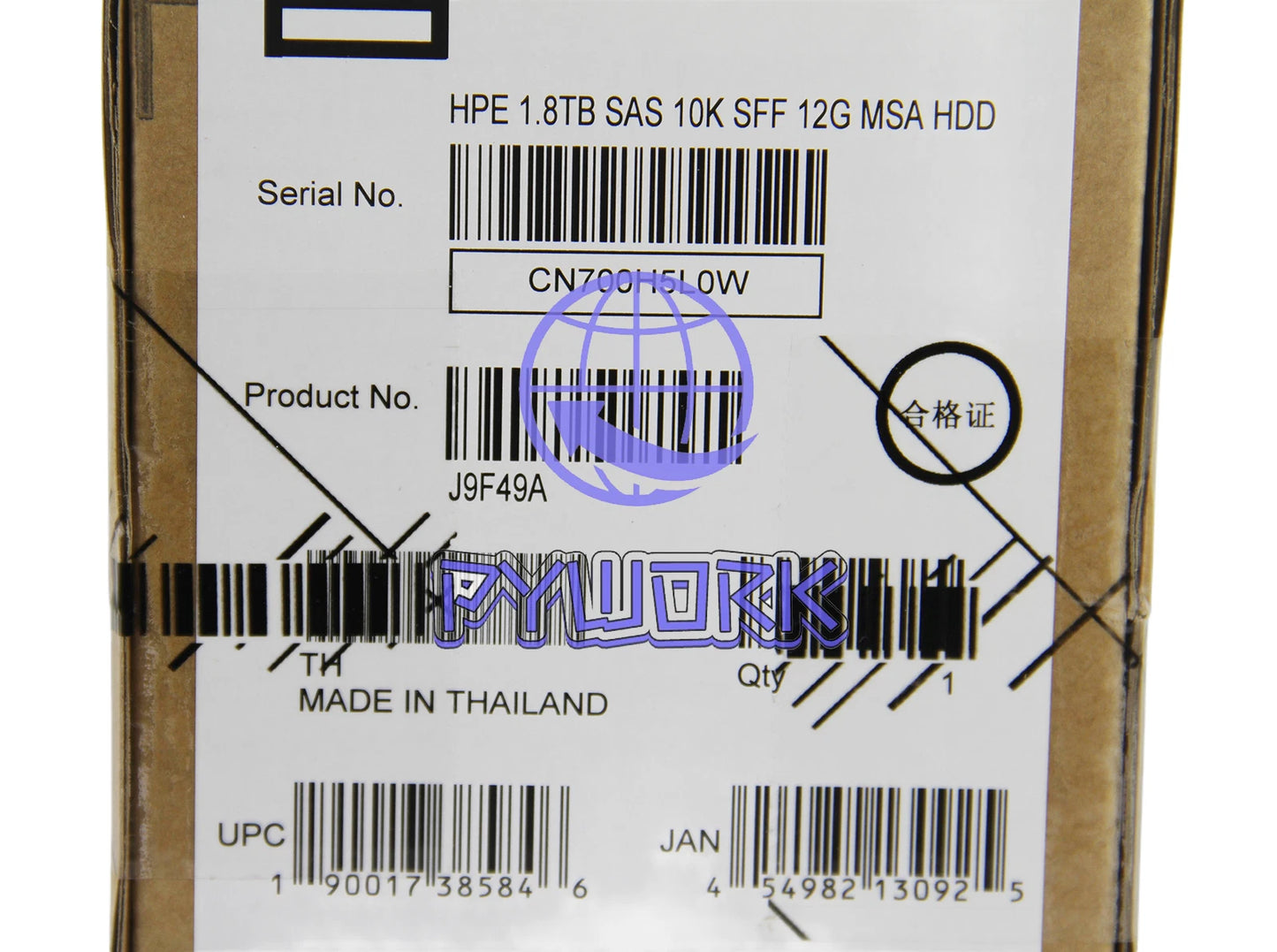 J9F49A 787649-001 HPE MSA 1.8TB 2.5" SAS 10K 12G SFF BC HDD Hard Drive
