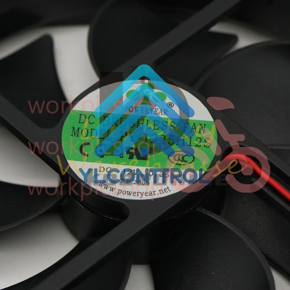 POWERYEAR PY-1225H12S 12V 0.35A 12CM 12025 2-wire Cooling Fan 1-Year Warranty