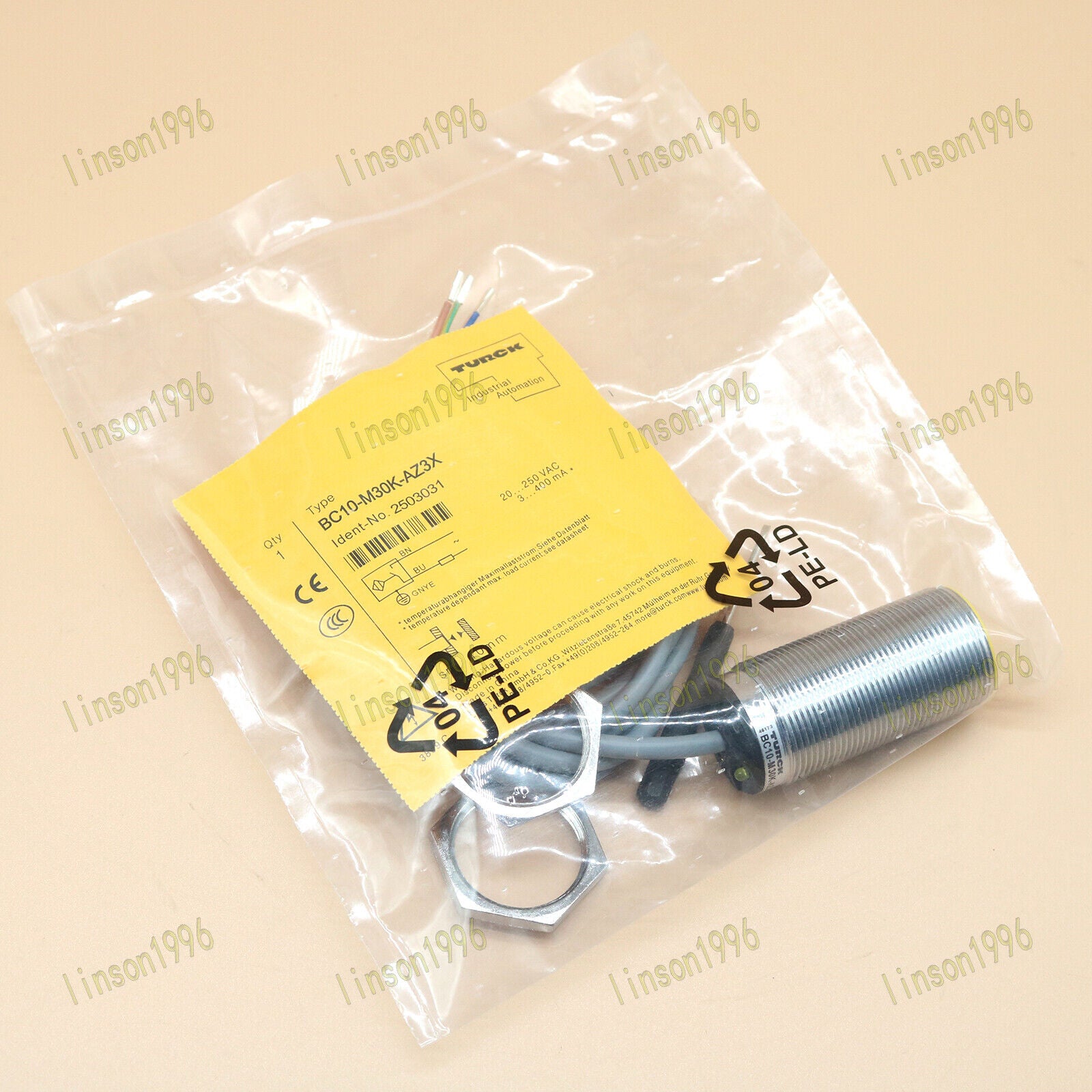 Turck Proximity Switches Sensor BC10-M30K-AZ3X - TURCK