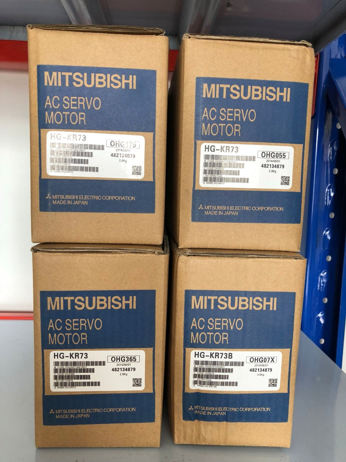 1PC MITSUBISHI AC SERVO MOTOR HG-KR73B HGKR73B