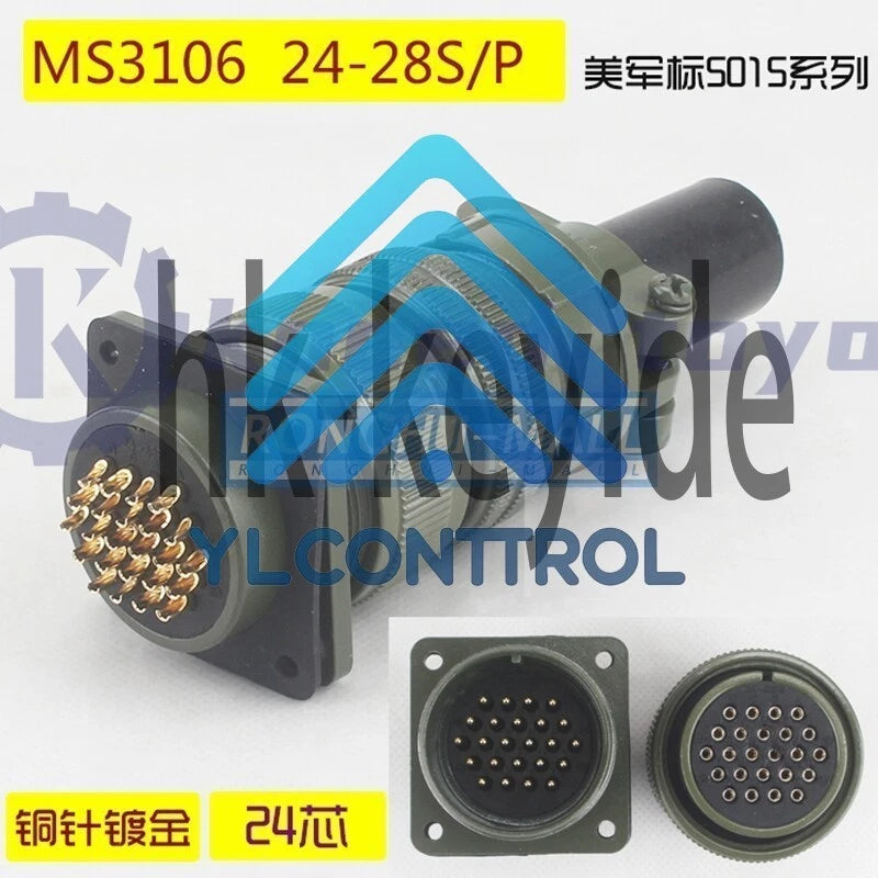 1PCS 24 core connector straight ation plug MS3106A-24-28 S/P