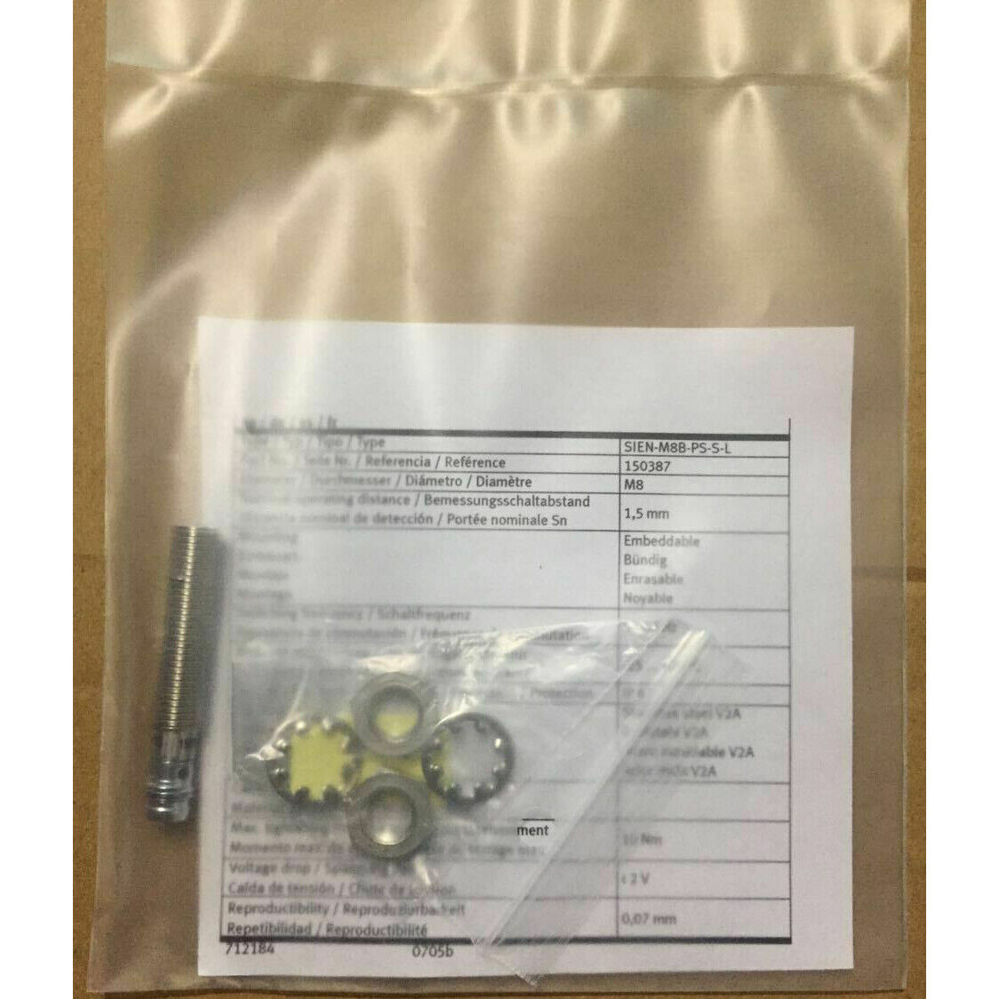 new festo 150387 proximity switch sien-m8b-ps-s-l spot stocks - FESTO