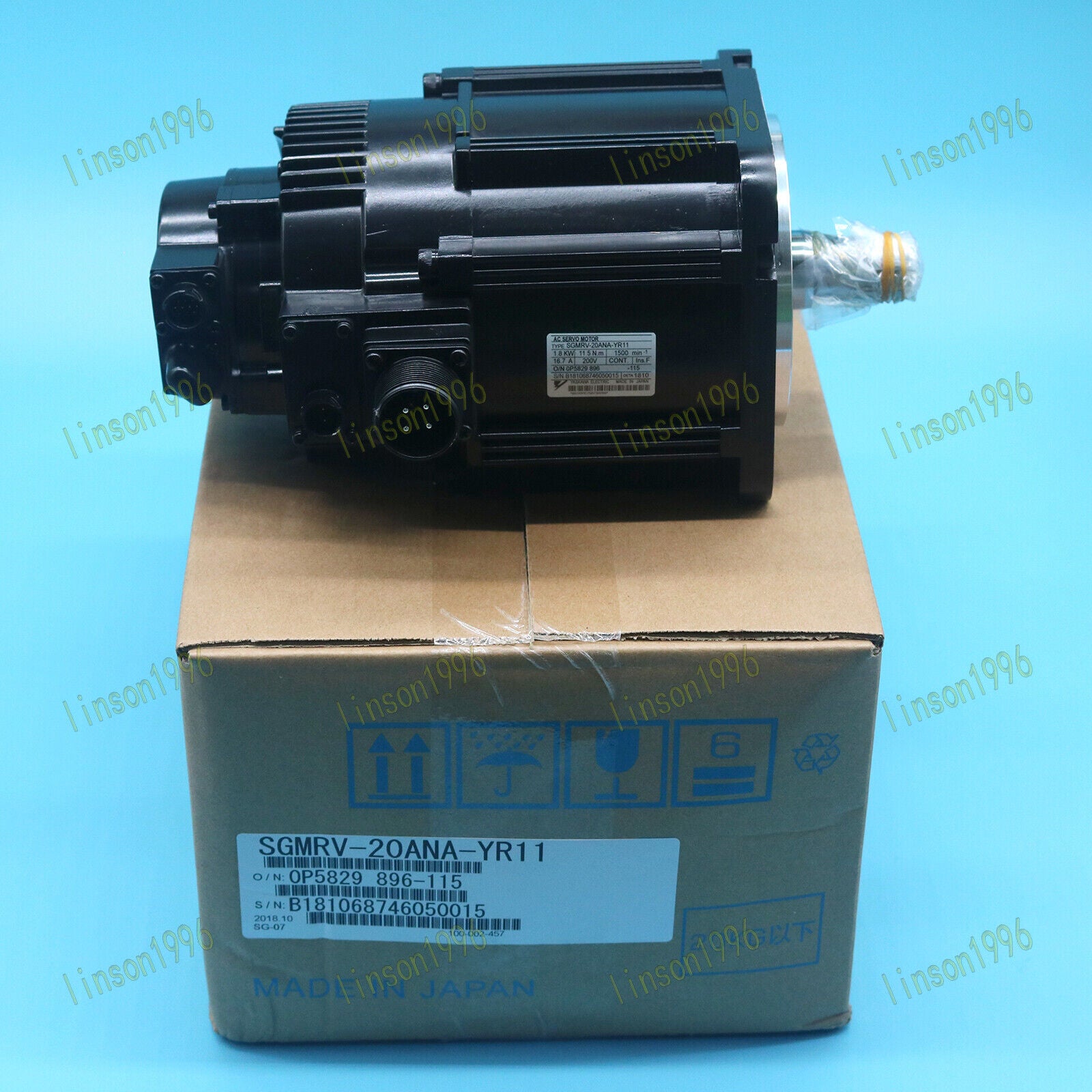 1-PC Yaskawa SGMRV-20ANA-YR11 AC Servo Motor with 1-Year Warranty - YASKAWA