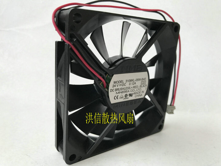 new 1PCS NMB 3106KL-05W-B40 DC24V 0.12A 8015 8CM inverter fan 2pin