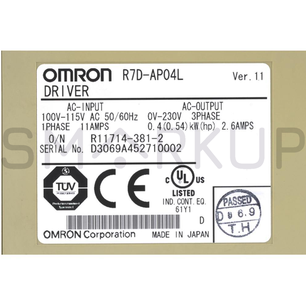 new In Box OMORN R7D-AP04L Servo Drive