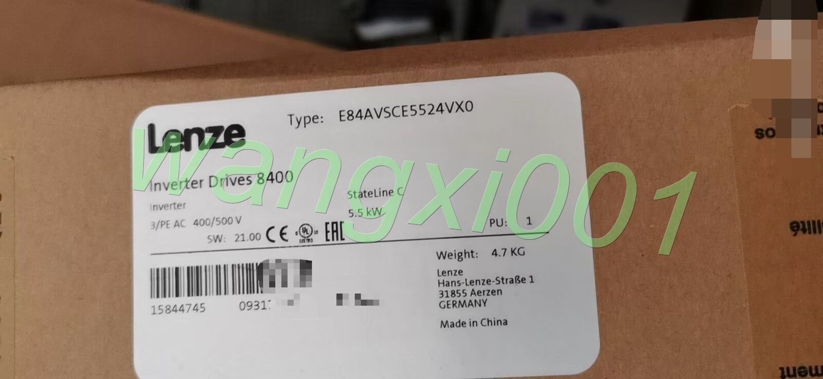 new 1pcs  LENZE E84AVSCE5524VX0 frequency converter  Fast delivery#YC