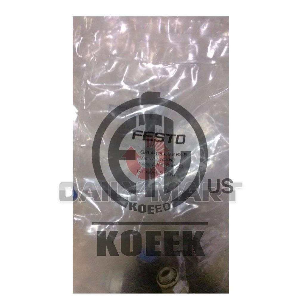 Festo GRLA-1/8-QS-6-RS-B 162965 PLC One-way Flow Control Valve