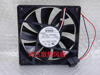 NMB 4710KL-05W-B59 DC24V 0.38A 120*120*25MM 3-Pin Inverter Cooling Fan