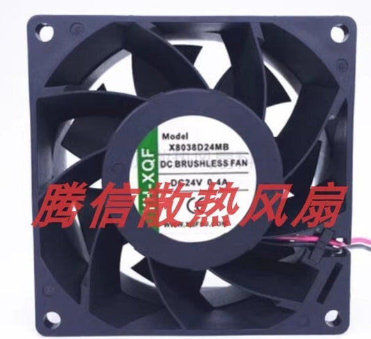 YH-XQF X8038D24MB 8038 DC24V 0.4A 8CM 2-wire Inverter Cooling Fan