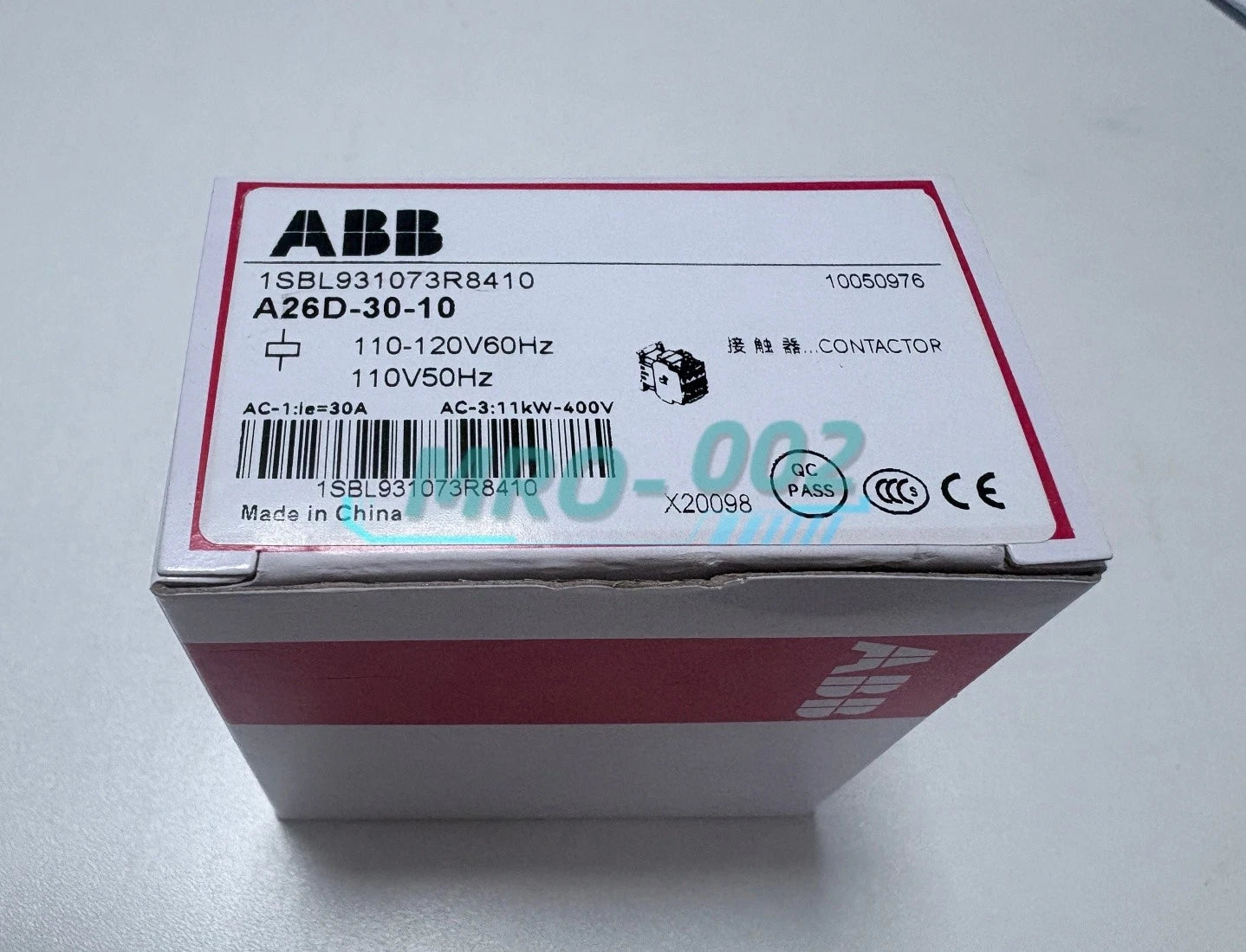 1PCS ABB Contactor A26D-30-10 A26D3010 110-115V Free delivery#ke #k