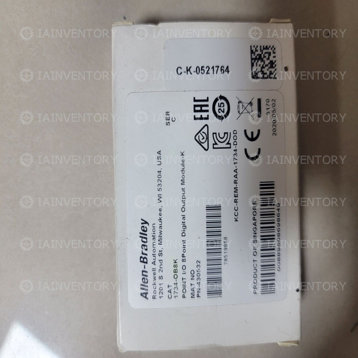 Allen Bradley 1734-OB8K 8 Point Digital Output Module 430532 - ALLEN BRADLEY
