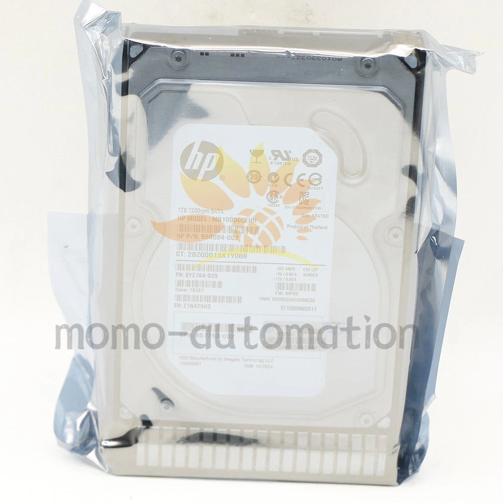 Fit HP 657750-B21 1TB 6G SATA 7.2K 3.5in MDL SC HDD Hard Drive 657739-001