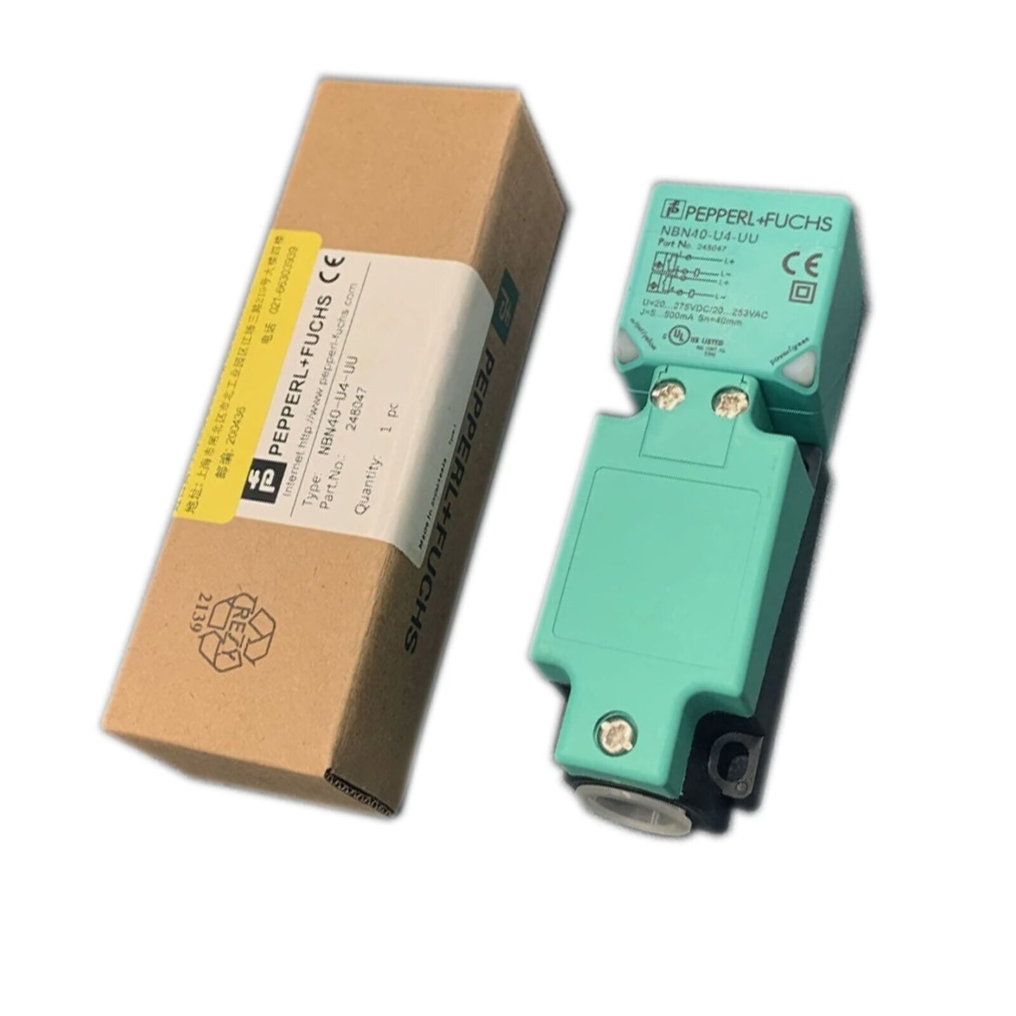 new Pepperl + Fuchs Inductive Sensor 24-250VDC/24-230VAC NBN40-U4-UU - PEPPERL + FUCHS