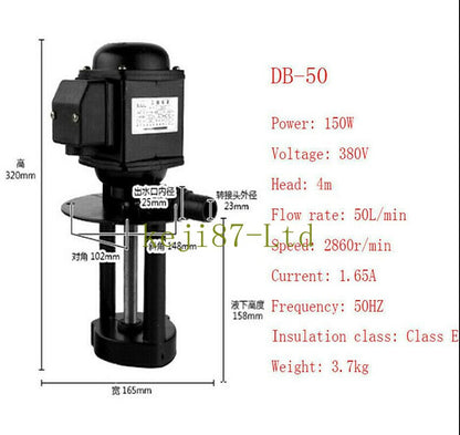 1x Lathe Milling Machine Coolant Pump Circulating Electric Pump Three-Phase 380V