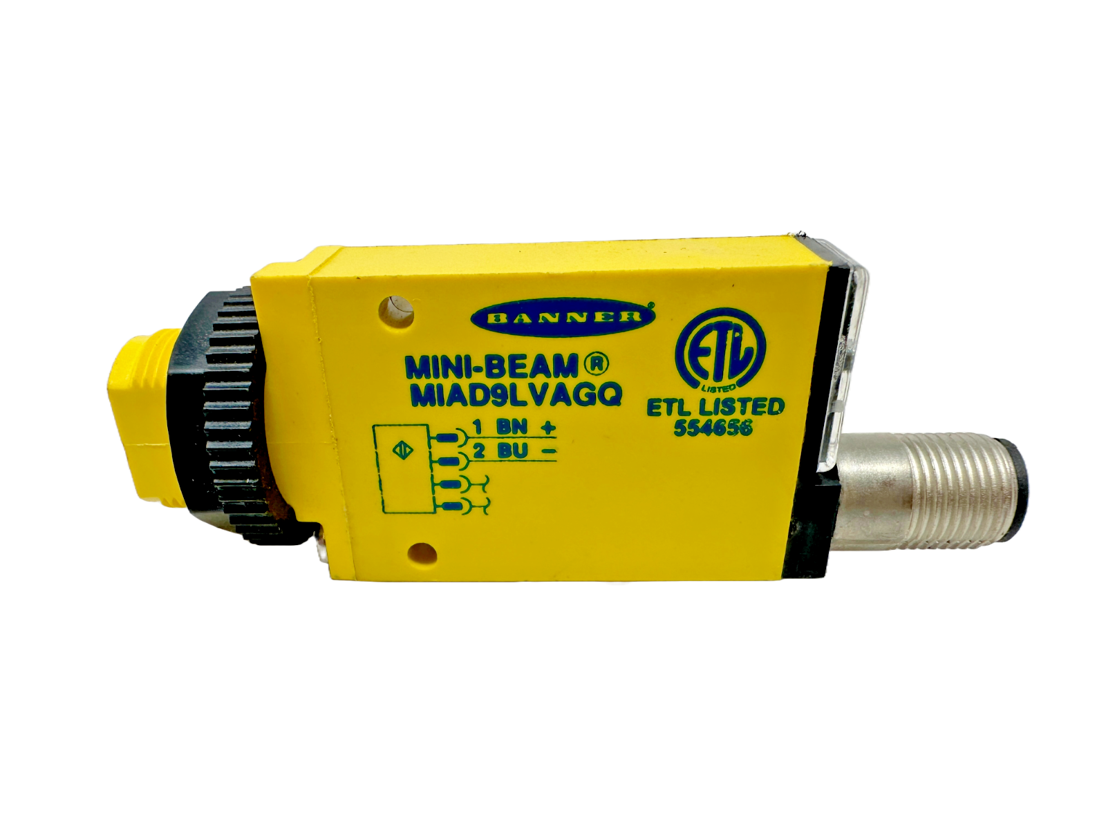 used Banner MIAD9LVAGQ Mini-Beam Sensor - BANNER PLCS