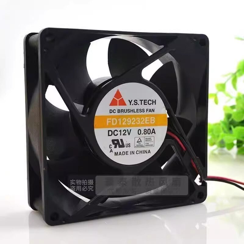 1PCS FD129232EB 9032 DC12V 0.80A 2-Wire Dual Ball Inverter Cooling Fan