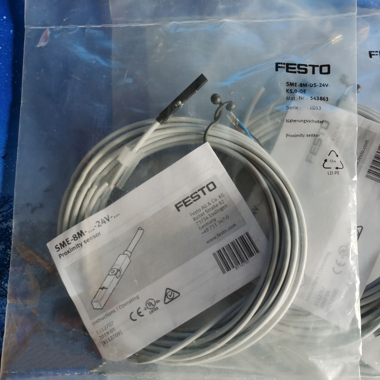 new one FESTO SME-8M-DS-24V-K-5-OE Proximity switch Quality assurance