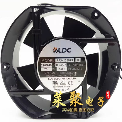 LDC AFX-155023 H 17251 220/240V 0.24/0.27A 70W Axial Cooling Fan