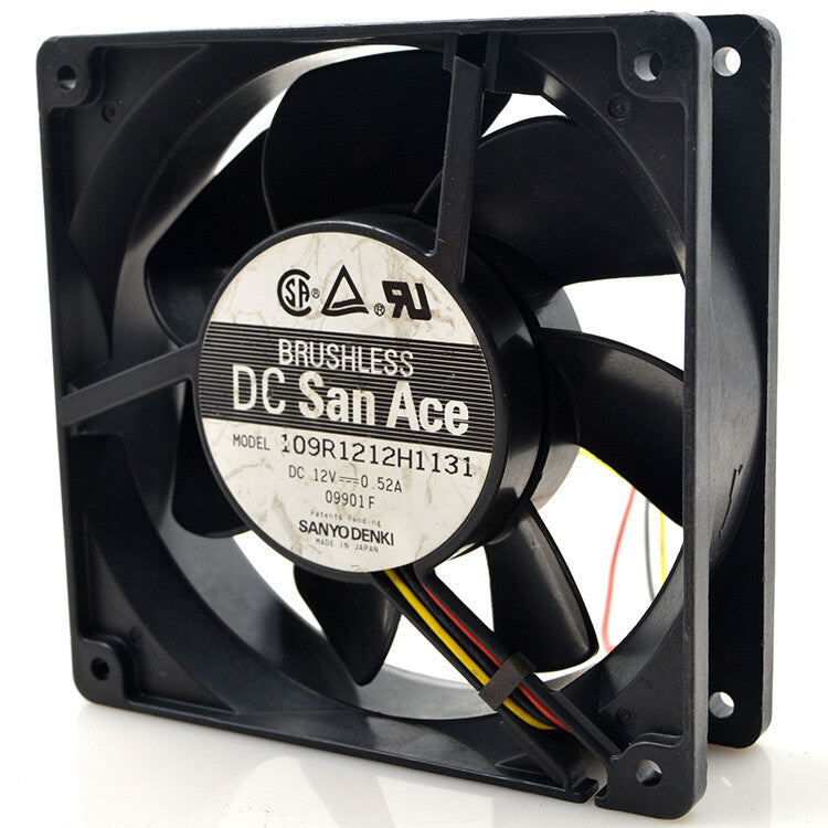1pcs Sanyo 109R1212H1131 12V 0.52A 12CM 12038 inverter fan