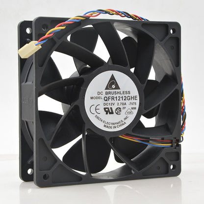1pcs Delta QFR1212GHE 12cm 12v 2.70A 12038 s7 S9 E9 T9 6000 rotary fan 4pin