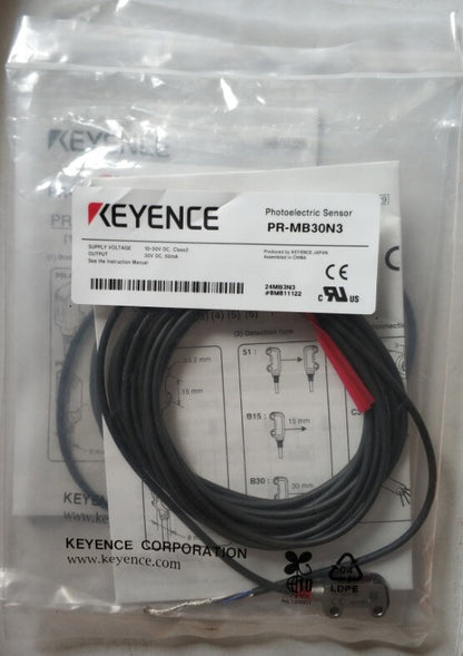 1PCS  Keyence PR-MB30N3 PRMB30N3  Photoelectric Sensor Free Shipping