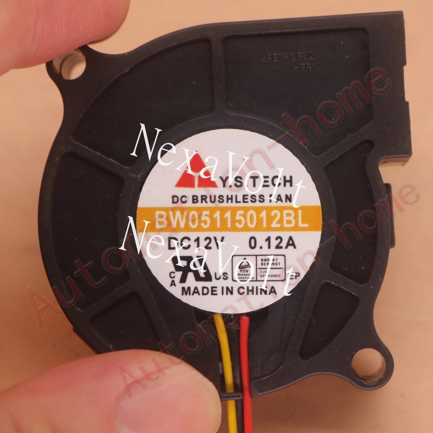 1PCS Y.S.TECH BW05115012BL DC12V 0.12A 3Pin Cooling Fan#QW
