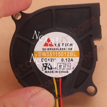 1PCS Y.S.TECH BW05115012BL DC12V 0.12A 3Pin Cooling Fan#QW