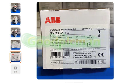 1 PCS ABB circuit breaker S201-Z10 1P 10A