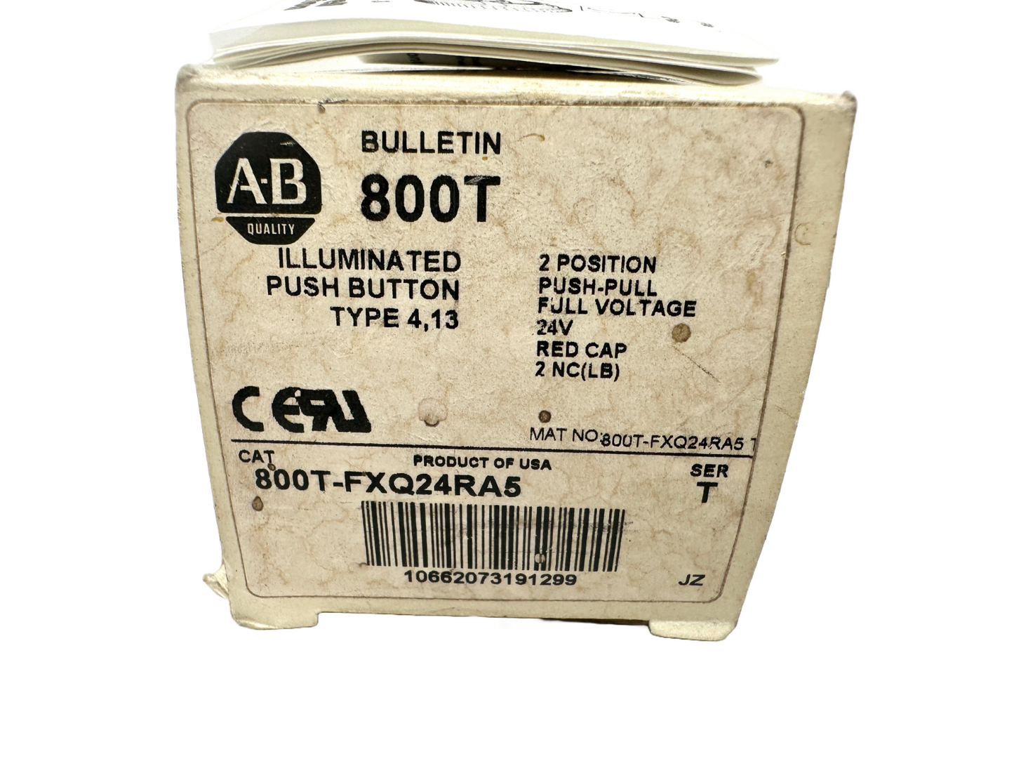 new Allen Bradley 800T-FXQ24RA5 Pushbutton - ALLEN BRADLEY