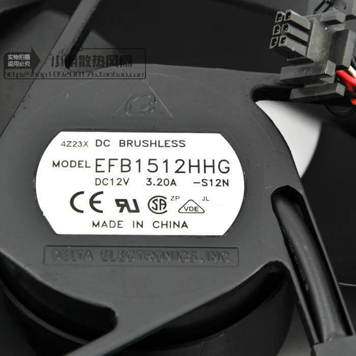 1pcs Delta EFB1512HHG fan 17cm 17251 12v 3.20a