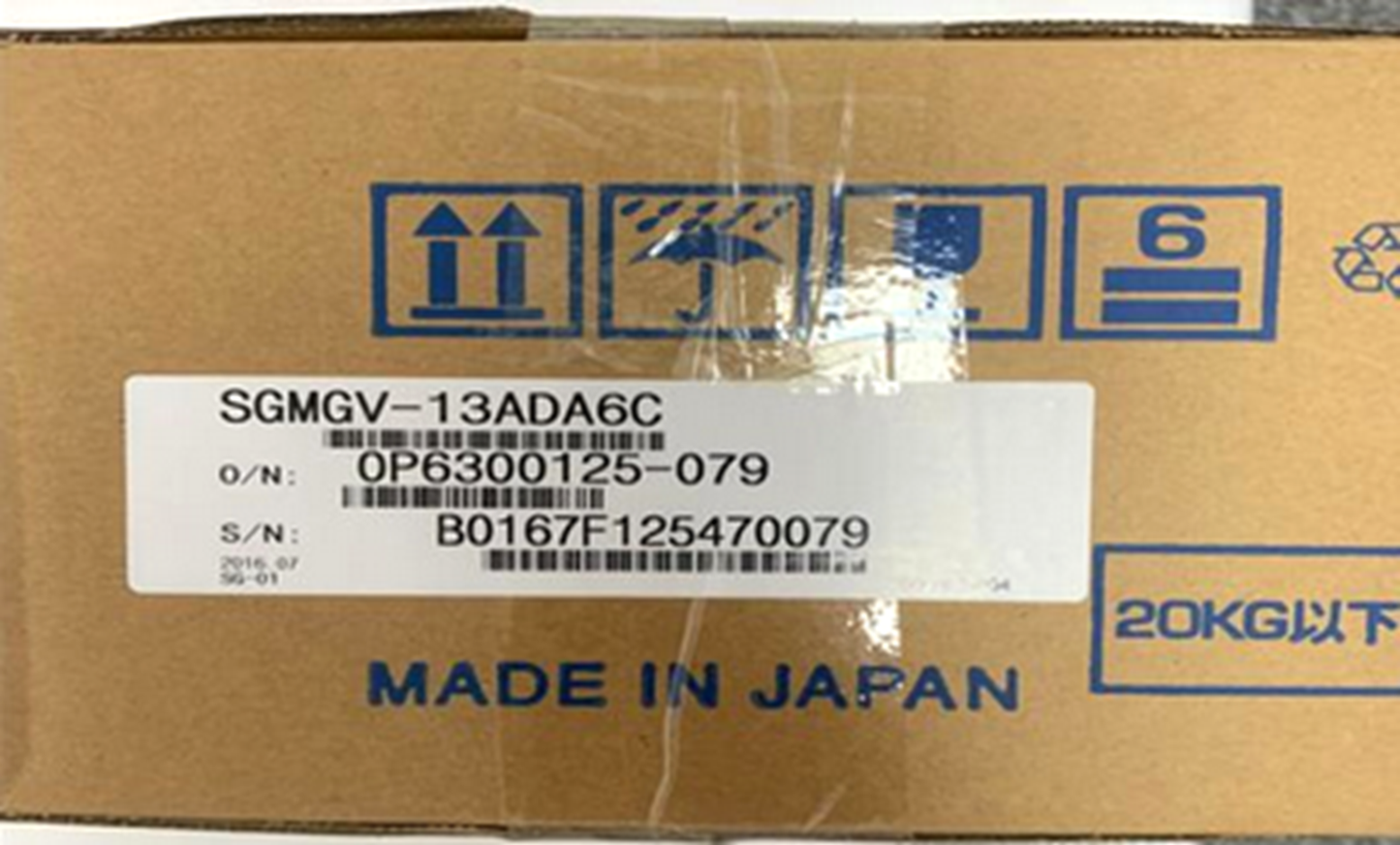 1 PC Yaskawa SGMGV-13ADA6C Servo Motor - YASKAWA