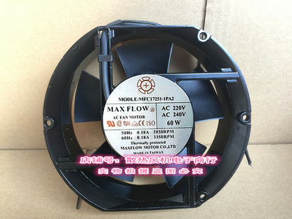 1pcs  MAXFLOW MFC17238-1PA2 17251 220V / 240V 60W cabinet cooling fan